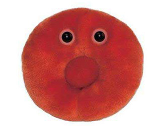 Czerwona krwinka Maskotka Mikrob