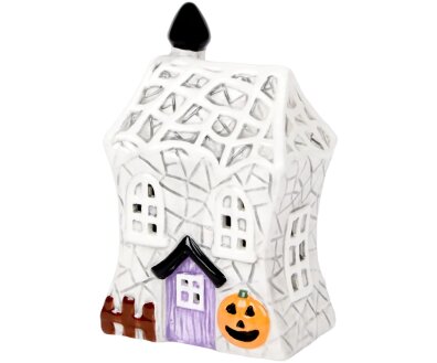 Lampion Domek Led ceramiczny dekoracja Halloween-1