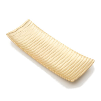 Taca dekoracyjna MDF podstawka ozdoba falista 34cm