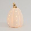 Lampion ceramiczny dynia Led dekoracja 14 cm (2)
