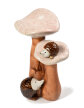 Ceramiczna figurka grzybów z jeżami dekoracja 22cm (2)