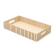 Taca dekoracyjna z drewna MDF z uchwytami 35 cm  (1)
