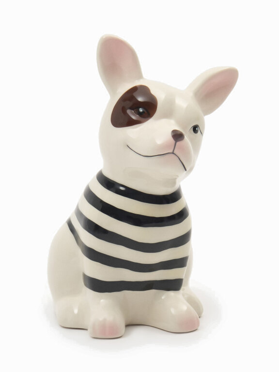 Figurka ceramiczna pies dekoracja ozdoba (1)