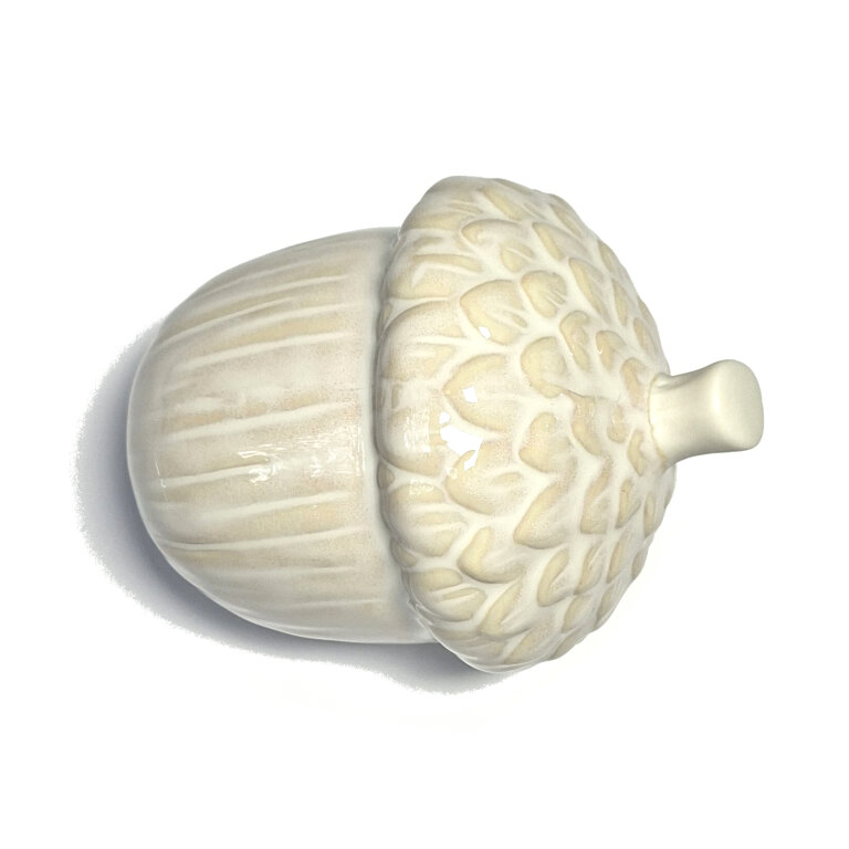 Żołądź ceramiczny dekoracja jesienna ozdoba  (2)