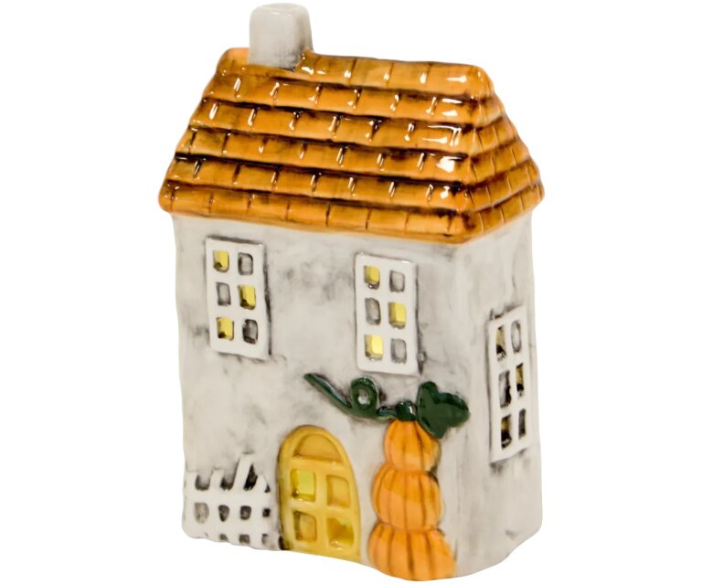 Lampion Domek Led ceramiczny dekoracja Halloween-2 (2)
