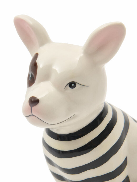 Figurka ceramiczna pies dekoracja ozdoba (3)