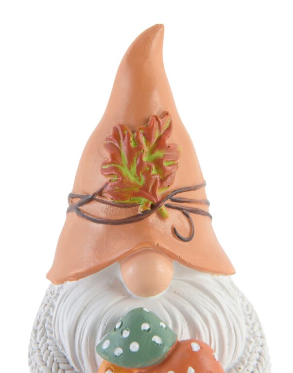 Figurka skrzat z grzybami dekoracja jesienna 15 cm (4)